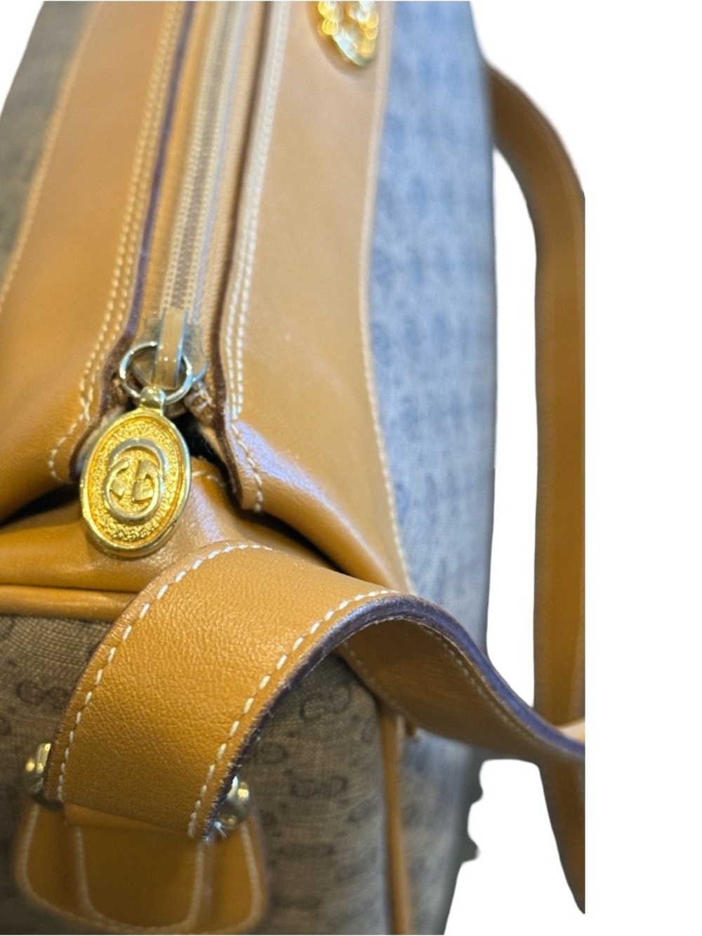 Gucci Brown/Tan Micro GG Canvas and Leather Crossbody Bag - Picture 6 of 17